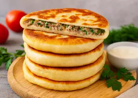 Лепёшки с мясным фаршем