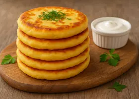 Лепешки из картофельного пюре на сковороде