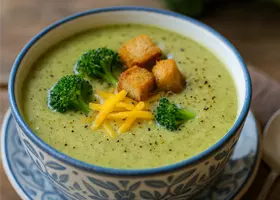 Крем-суп из брокколи с чеддером: вкусно и полезно