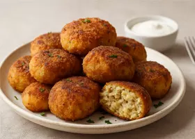 Вкусные картофельные тефтели с фаршем