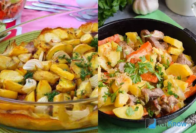 Картошка по-чешски с мясом в духовке