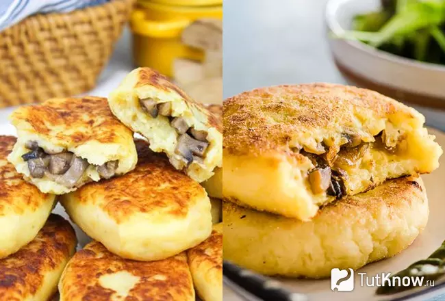Картофельные зразы с грибами - домашний рецепт