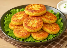 Картофельные котлеты с кабачками