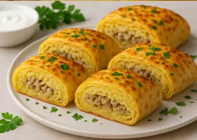 Картофель с фаршем в лаваше - простой рецепт