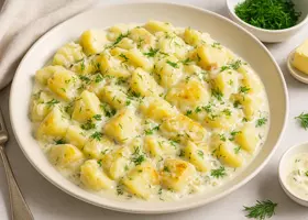 Картофель со сливками по-фински на сковороде