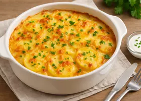 Картофельная запеканка с сыром и яйцом