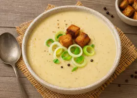 Картофельный суп-пюре с пореем: вкусный рецепт