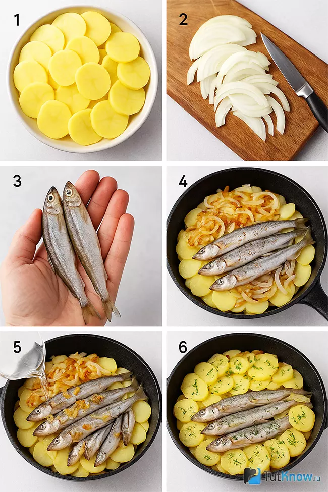 Пошаговый рецепт картофеля по-карельски с корюшкой