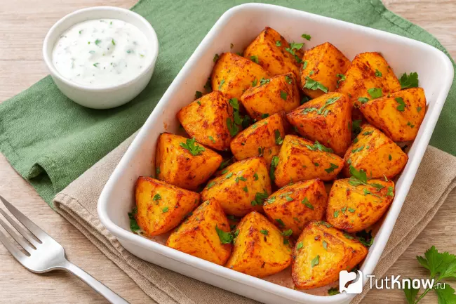 Рецепт картофеля с паприкой в духовке по-болгарски