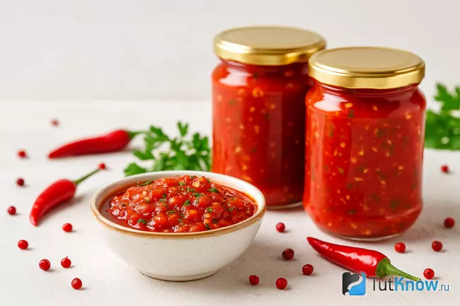 рецепт острой аджики на зиму