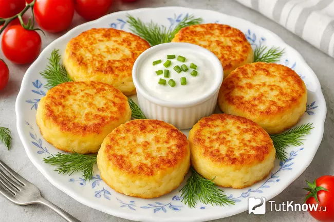 Картофельные биточки с сыром