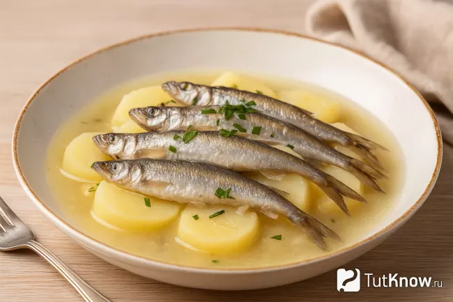 Картофель по-карельски с рыбой