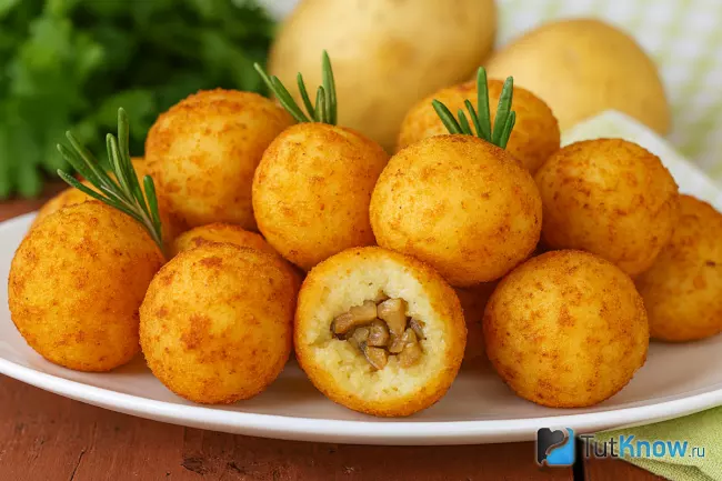 Рецепт картофельных крокетов с грибами