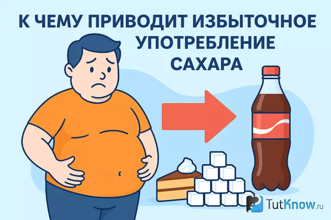 избыток сахара и его последствия