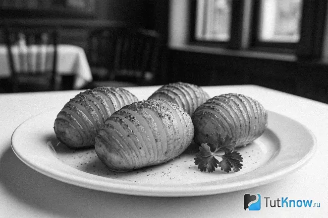 Классический картофель гармошкой - Hasselbackspotatis