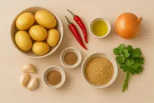 Ингредиенты для картофеля с чили