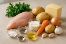 Ингредиенты для куриного крем-супа