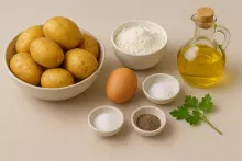 Ингредиенты для картофельных лепешек