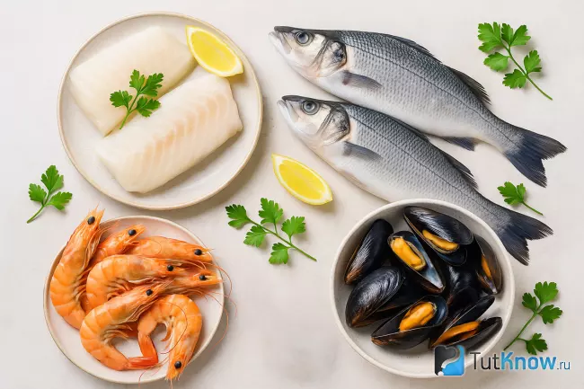 Выбор рыбы и морепродуктов для Буйабес