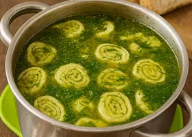 Чесночные галушки для супа по-румынски