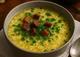 Чесночный суп с яйцом: легкий рецепт на курином бульоне