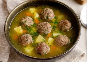 Суп с фрикадельками из говядины
