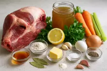 Ингредиенты для фальшивого черепахового супа