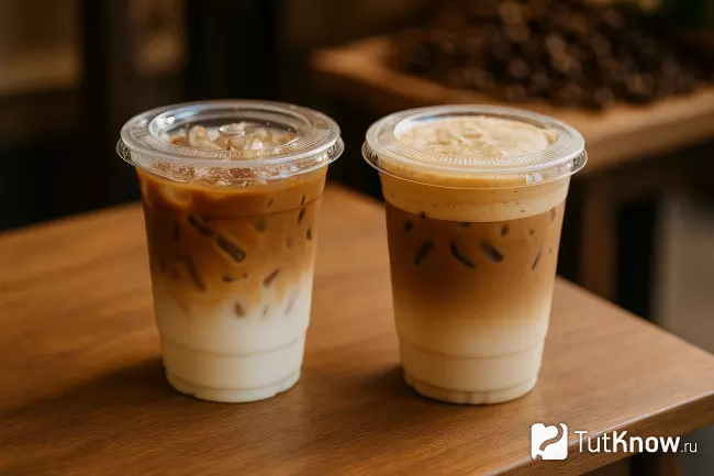 Айс-латте и айс-капучино из Cafe Amazon Таиланд