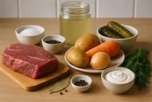 Ингредиенты для кальи с говядиной