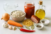 Ингредиенты для фасолевого супа