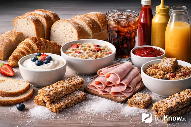 Скрытый сахар в привычных продуктах