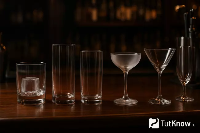 Виды стекла - бокалов для коктейлей