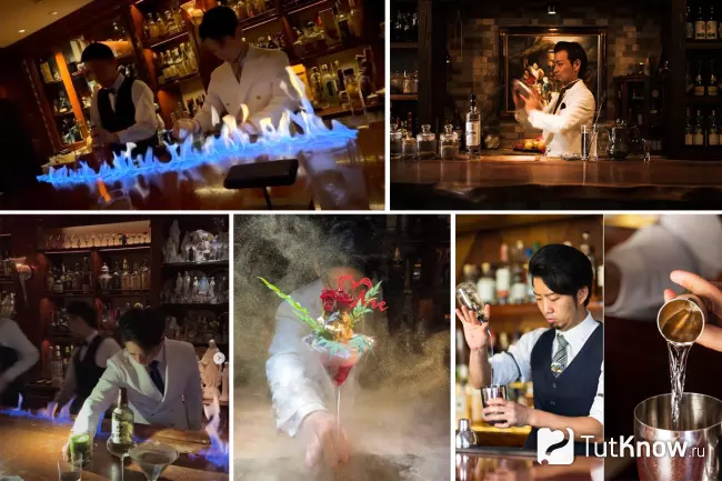 Профессиональный бармен в Японии