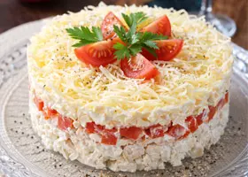 Салат с куриной грудкой