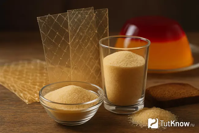 Листовой и порошковый желатин