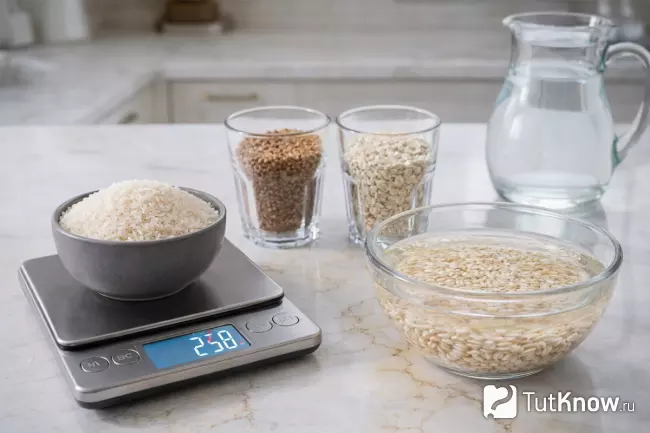 Режимы расчёта воды для варки круп в калькуляторе