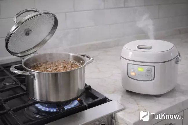 Способы варки круп — плита и рисоварка