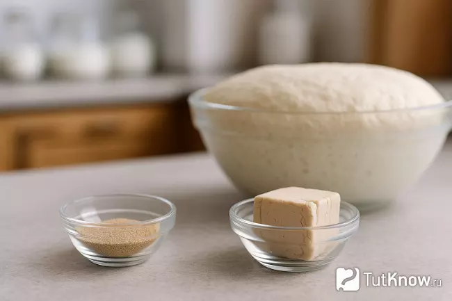 сравнение сухих и прессованных дрожжей