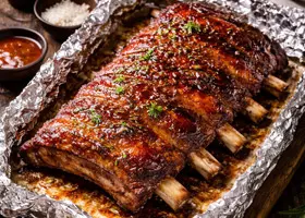 Свиные ребрышки в фольге в духовке — сочные и мягкие