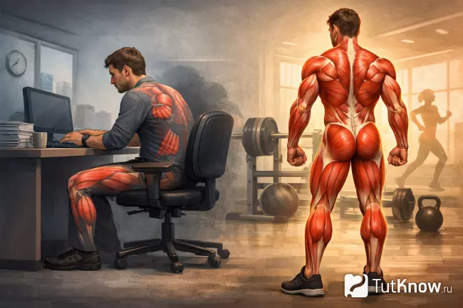 Сидячая работа и потеря мышечной массы