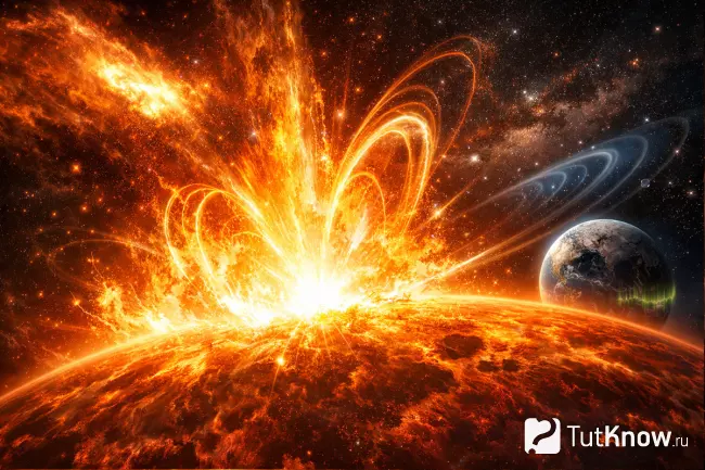 Солнечная вспышка и выброс корональной массы