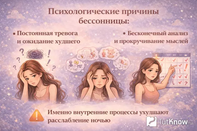 Психологические причины бессонницы