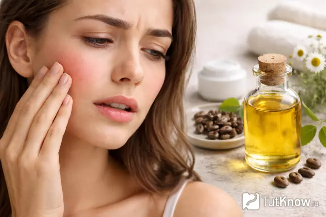 Чувствительная кожа и касторовое масло, возможная реакция