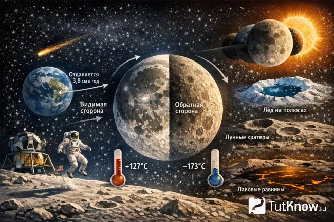 Интересные факты о Луне и её особенностях