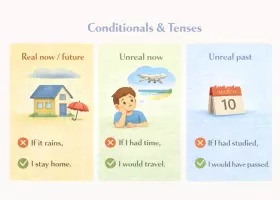 Использование времён в условных предложениях английского