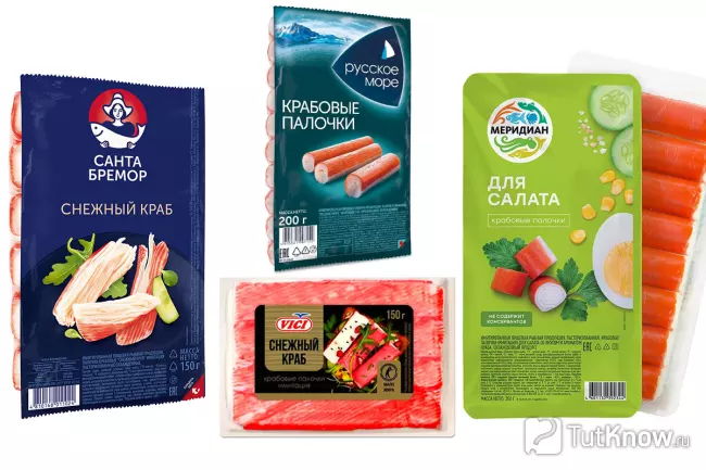 Лучшие бренды крабовых палочек для салата