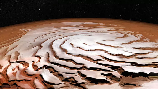 Северная полярная шапка Марса