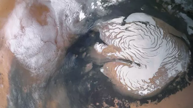 Ледяные отложения на Марсе