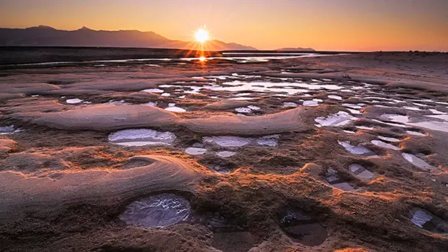 Закат над марсианским льдом