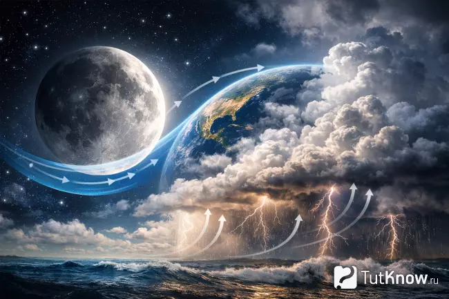 Пепельный свет Луны и влияние фаз на погоду